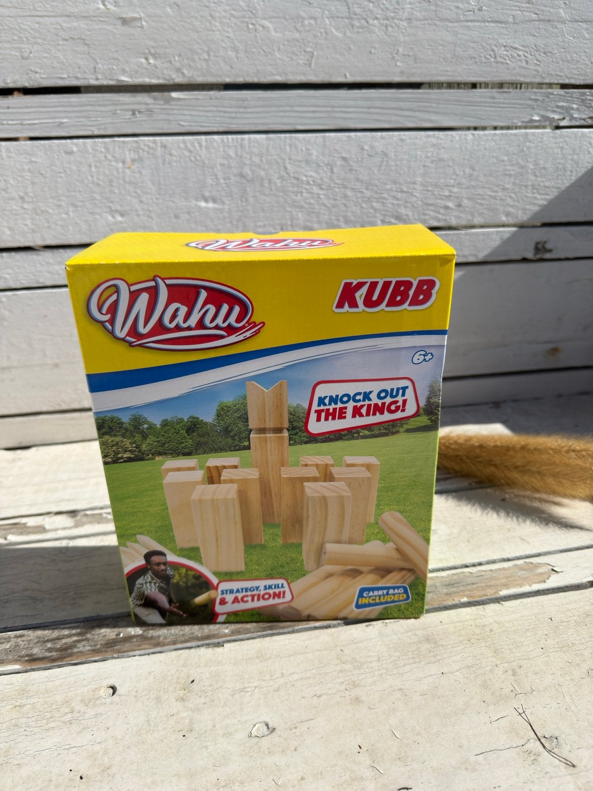 Wahu Kubb Spel - Knock Out The King!, Ophalen of Verzenden, Nieuw, Jongen of Meisje