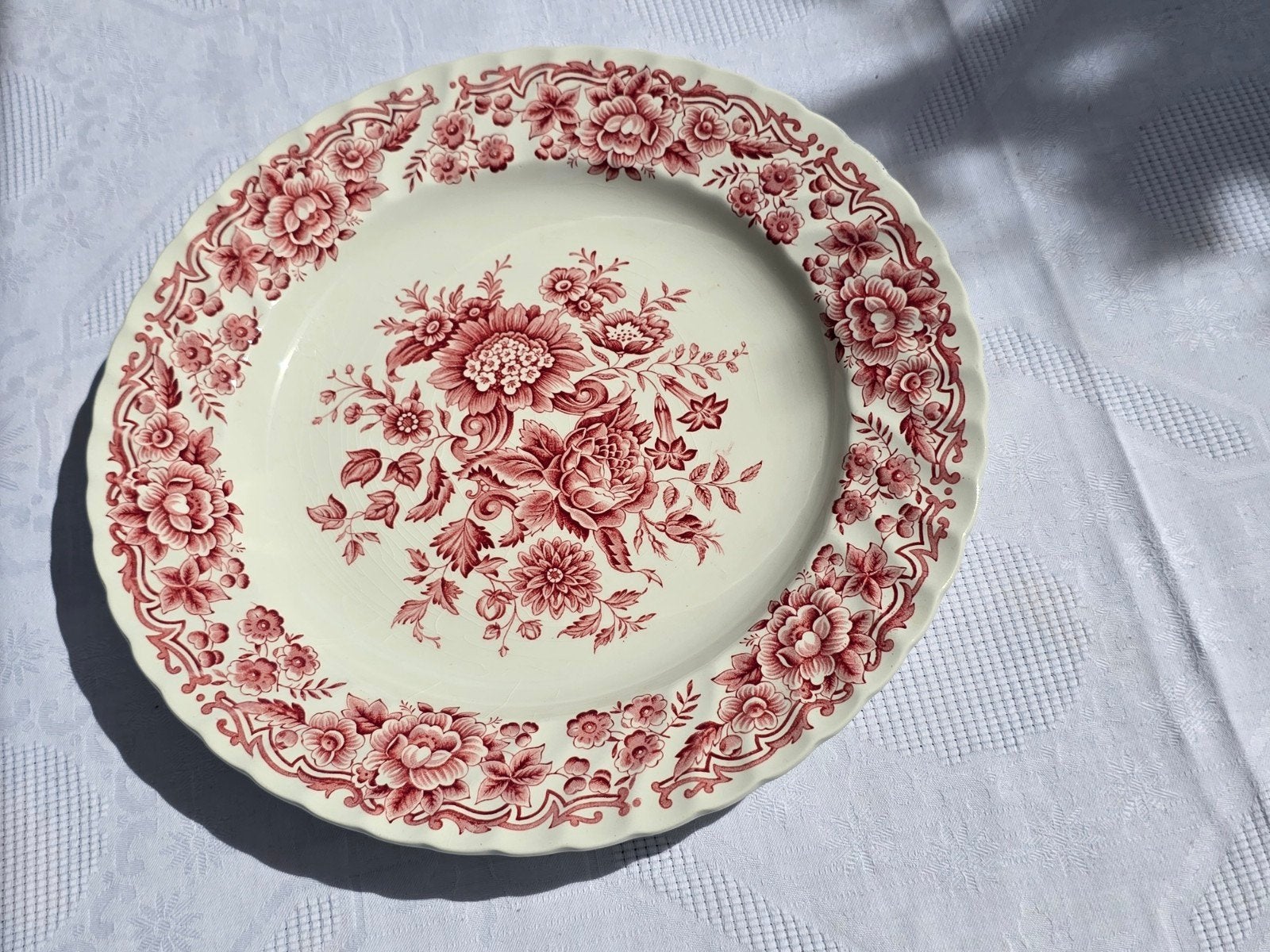 Ridgeway Clifton Ironstone grote serveerschaal 38 cm., Ophalen of Verzenden