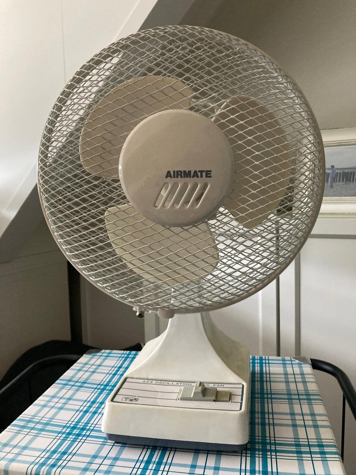 Tafel/ bureau ventilator, Ophalen of Verzenden, Gebruikt, Tafelventilator