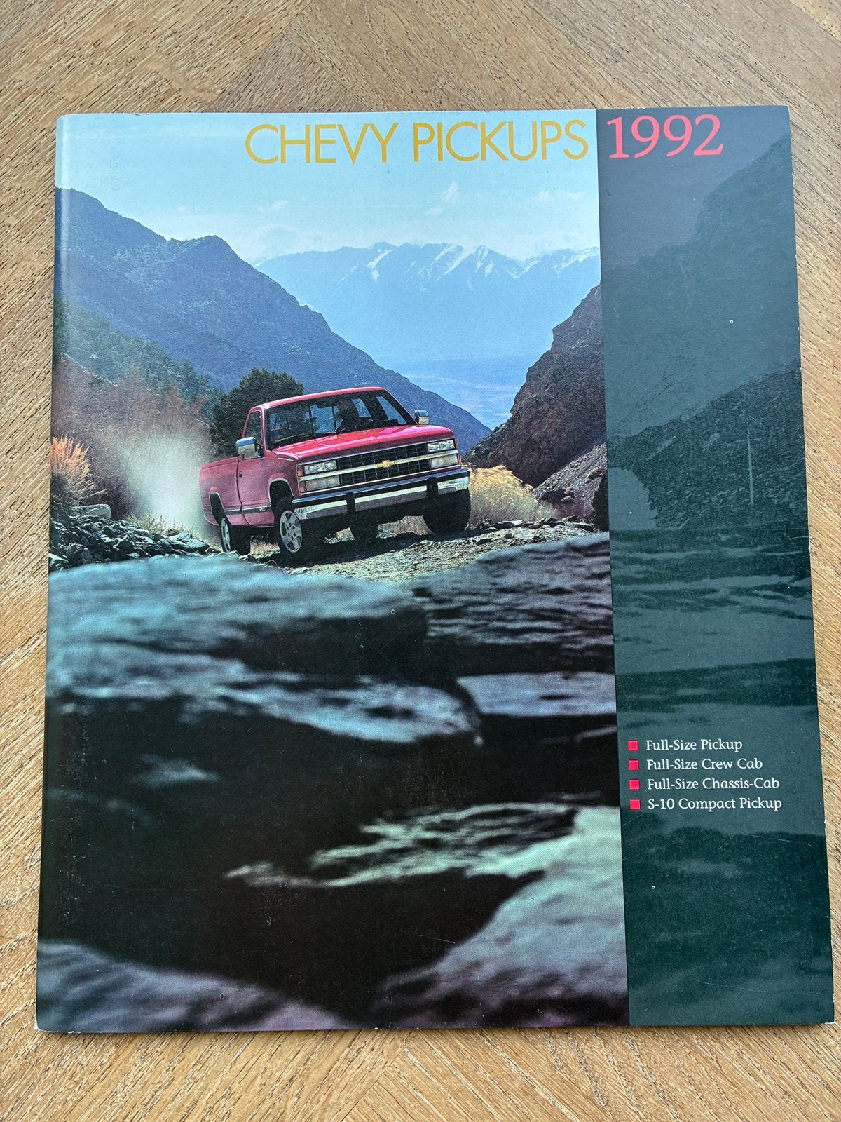 1992 Chevy Pickups brochure, Verzenden, Zo goed als nieuw, Chevrolet