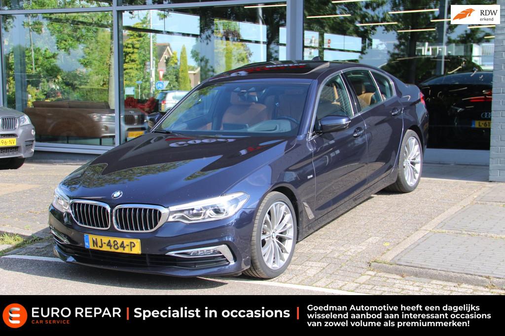 BMW 5-serie 520d High Executive EXPORT PRICE!, Achterwielaandrijving, Euro 6, Blauw, 23 km/l