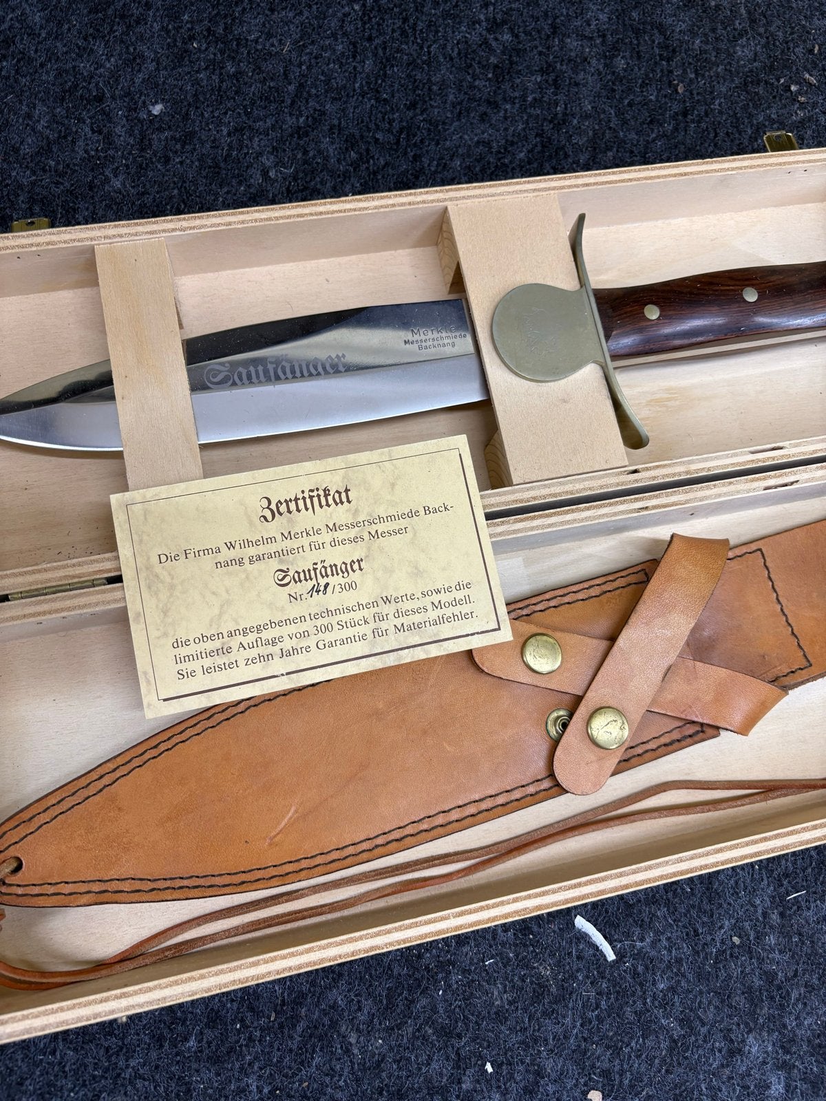 Merkle Saufänger Jachtmes - Limited Edition Nr. 148/300, Ophalen