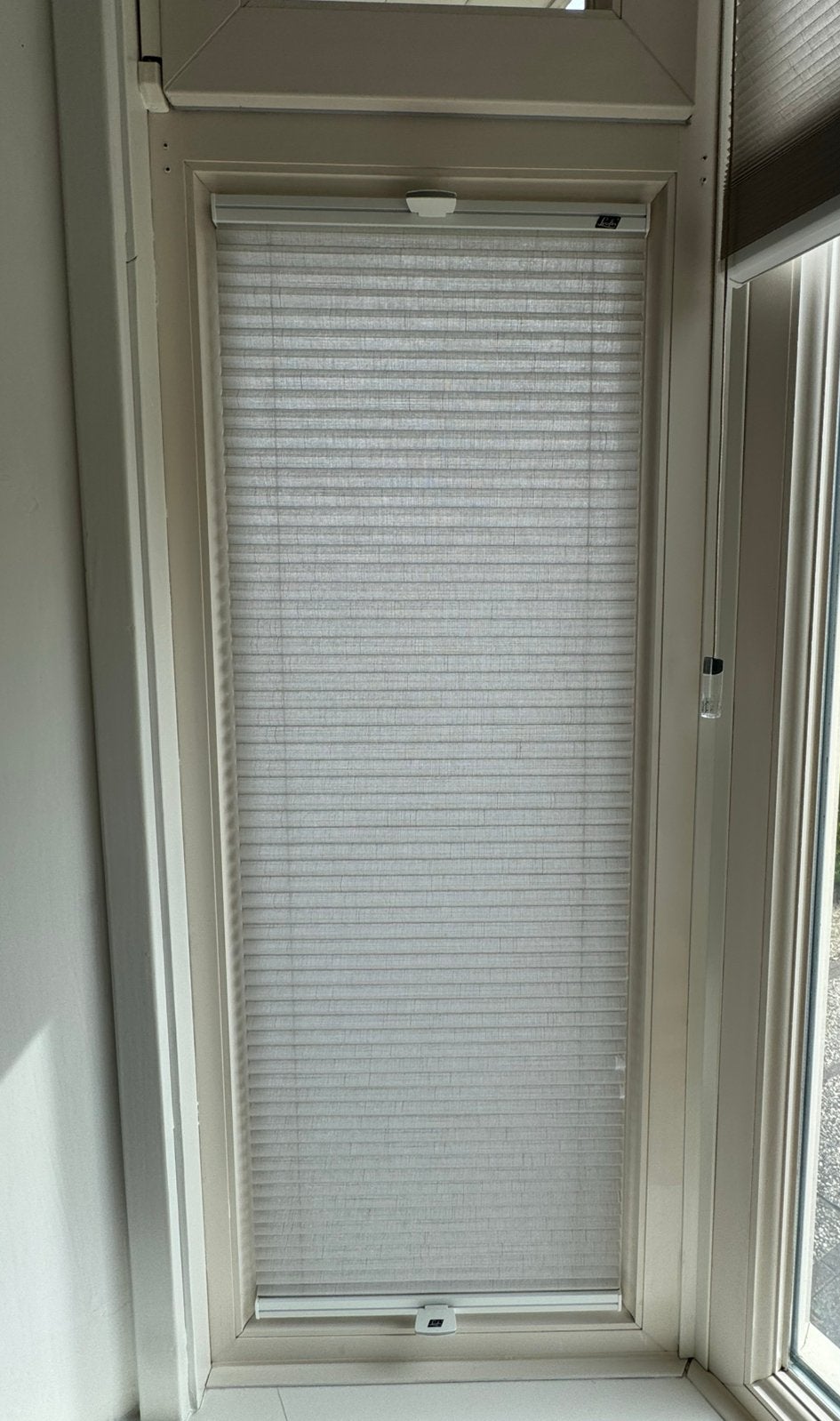 2x Zonwerende Duette Luxaflex ☀️, Ophalen, Gebruikt, Beige