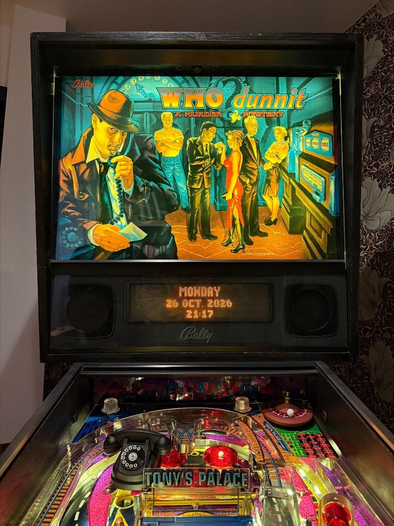 Bally Who Dunnit flipperkast 1995 perfecte staat, Ophalen, Bally, Zo goed als nieuw, Dot-matrix