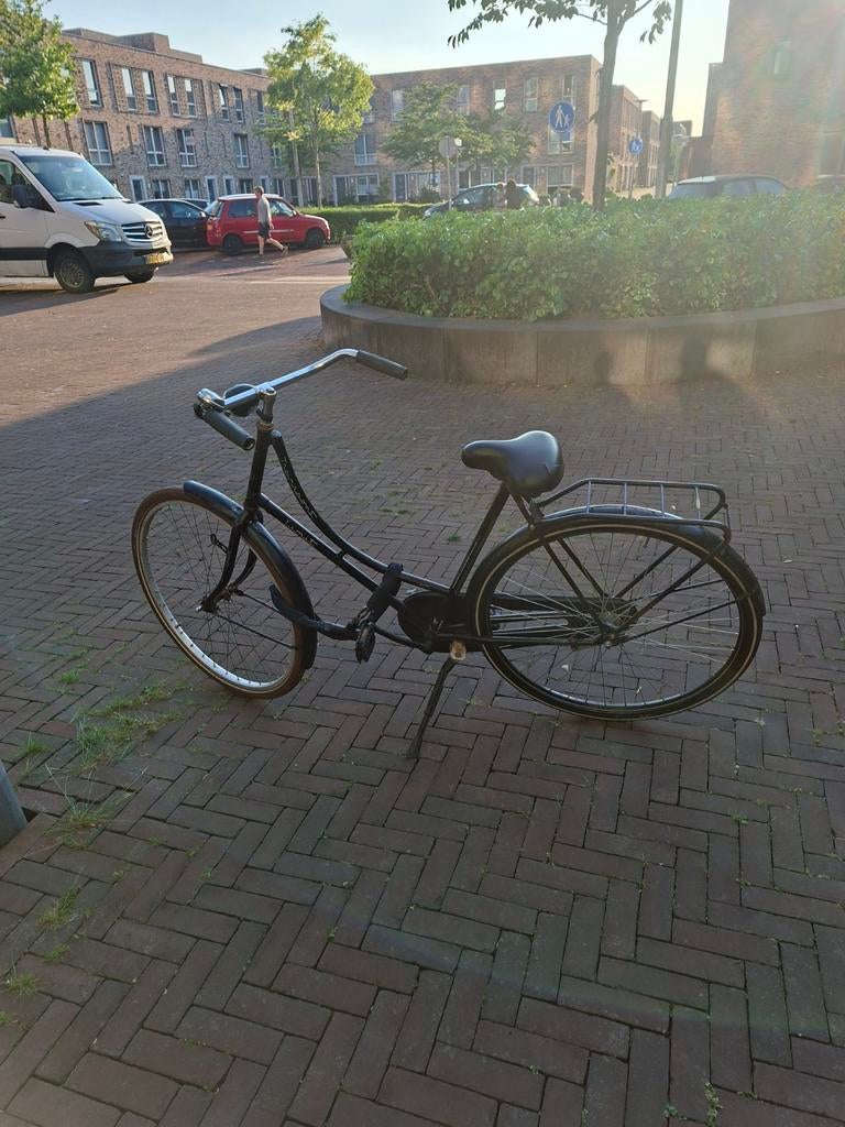 Zwarte Fiets, Fietsen en Brommers, Fietsen | Dames | Omafietsen, Ophalen of Verzenden