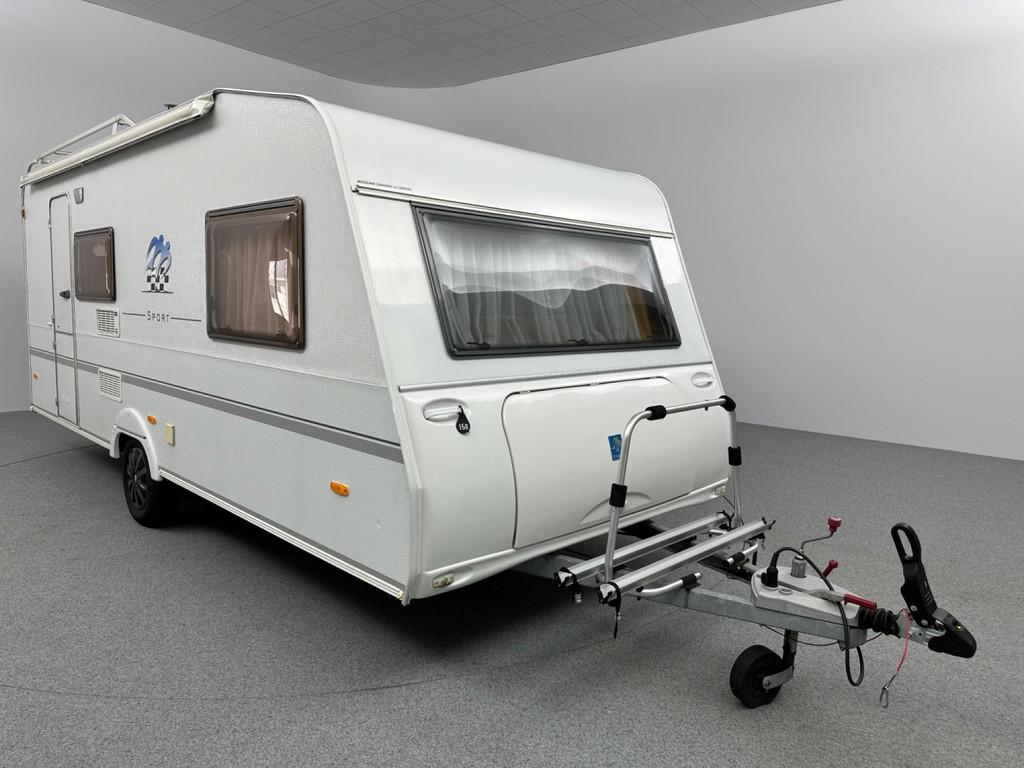 Knaus Sport 500 QDK Zakluifel Voortent Fietsendrager, Treinzit, Dwars-stapelbed, 5 tot 6 meter, Knaus