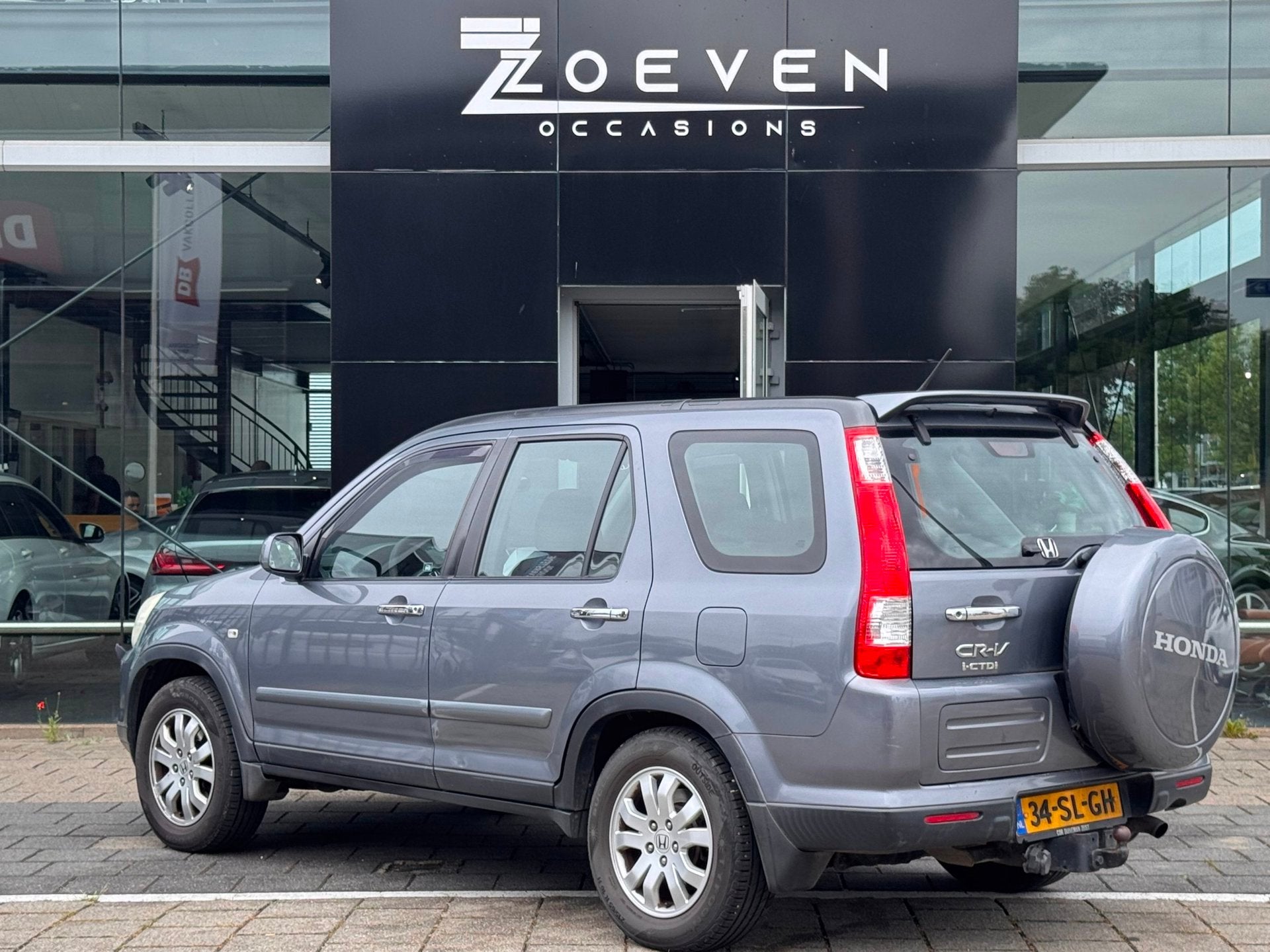 Honda CR-V 2.2D Comfort Export!, Auto's, Honda, Gebruikt, Zwart, 4 cilinders, Origineel Nederlands