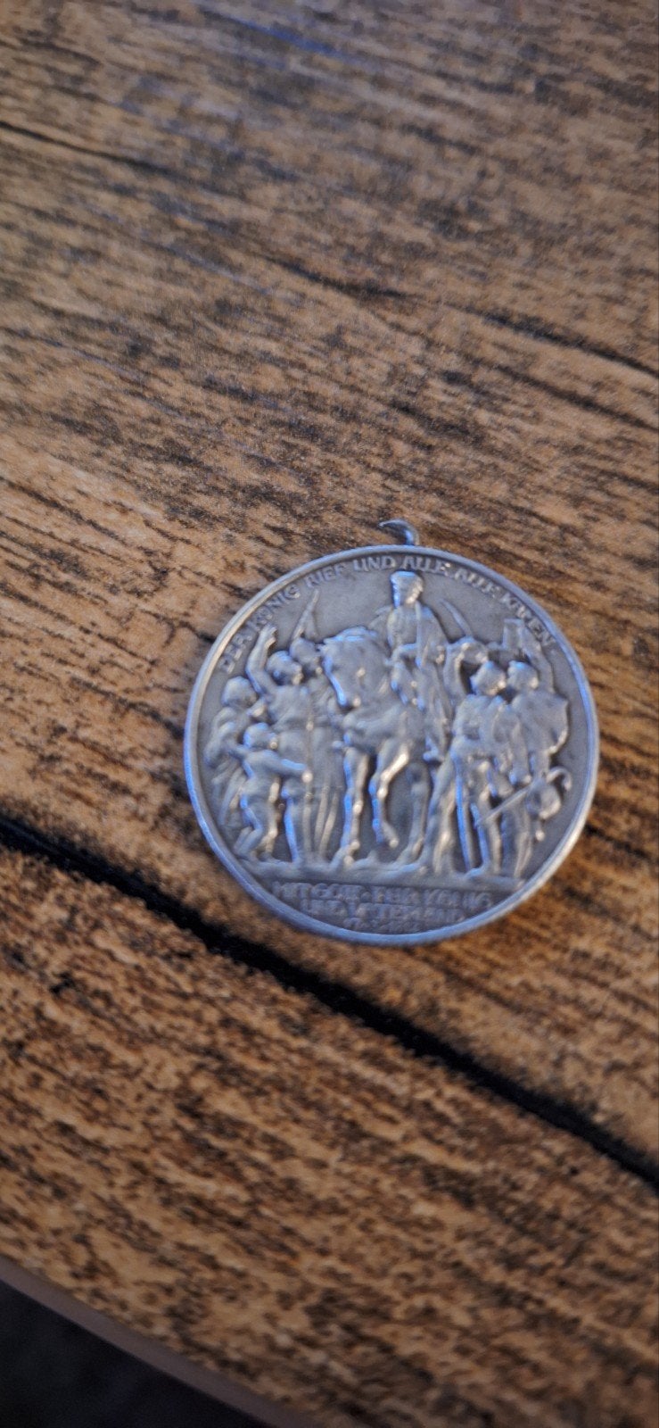 Historische Medaille: Pruisische Oorlogsherdenking, Ophalen of Verzenden, Zilver, Buitenland