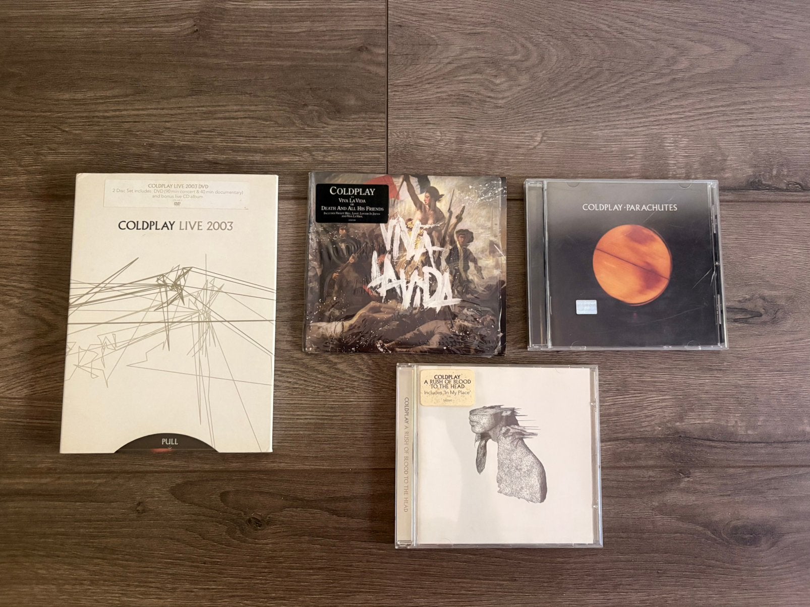 4x Coldplay, Ophalen of Verzenden, Gebruikt