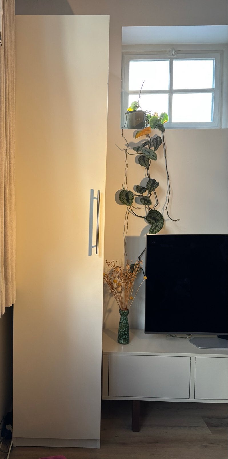 IKEA PAX Kledingkast/Opbergkast - Wit, 236x50x60 cm, Ophalen of Verzenden, Zo goed als nieuw
