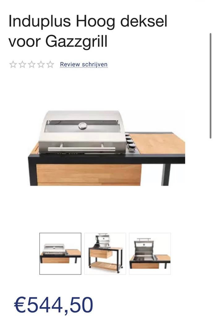 Indu+ Hoog deksel voor gasgrill, Ophalen, Nieuw