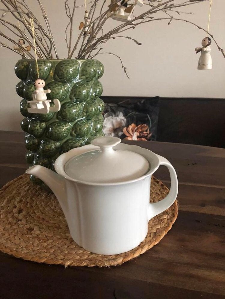 💝 Vintage ARZBERG CORSO theepot wit, Overige typen, Ophalen of Verzenden, Zo goed als nieuw, Overige stijlen