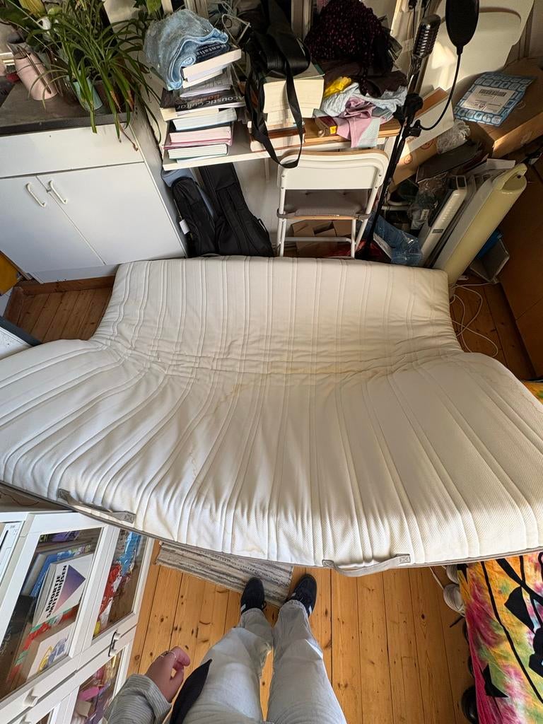 IKEA MALVIK Matras, Huis en Inrichting, Slaapkamer | Matrassen en Bedbodems, Ophalen, Gebruikt, Tweepersoons, Matras