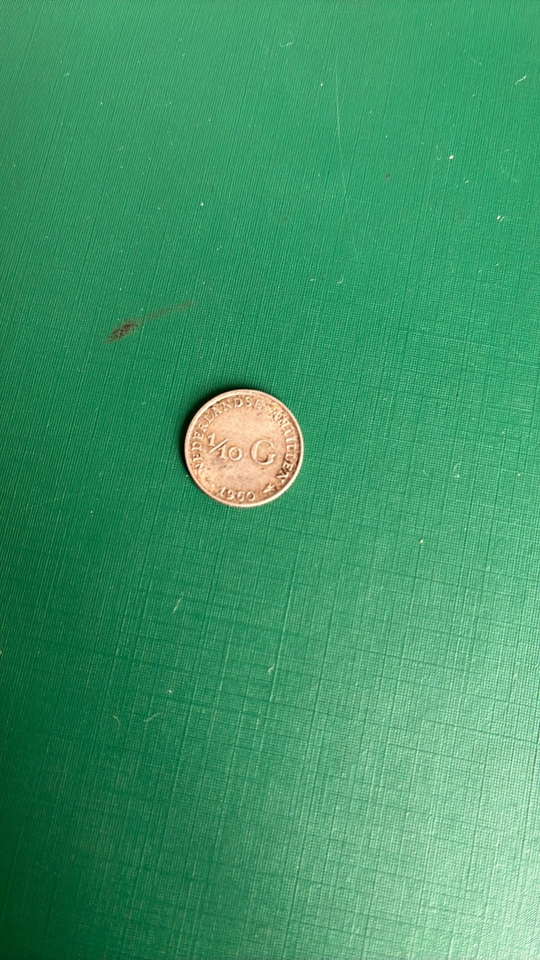 Nederlandse Antillen 1/10 E gulden 1960 zilver, Ophalen of Verzenden, Koningin Juliana, 10 gulden, Zilver