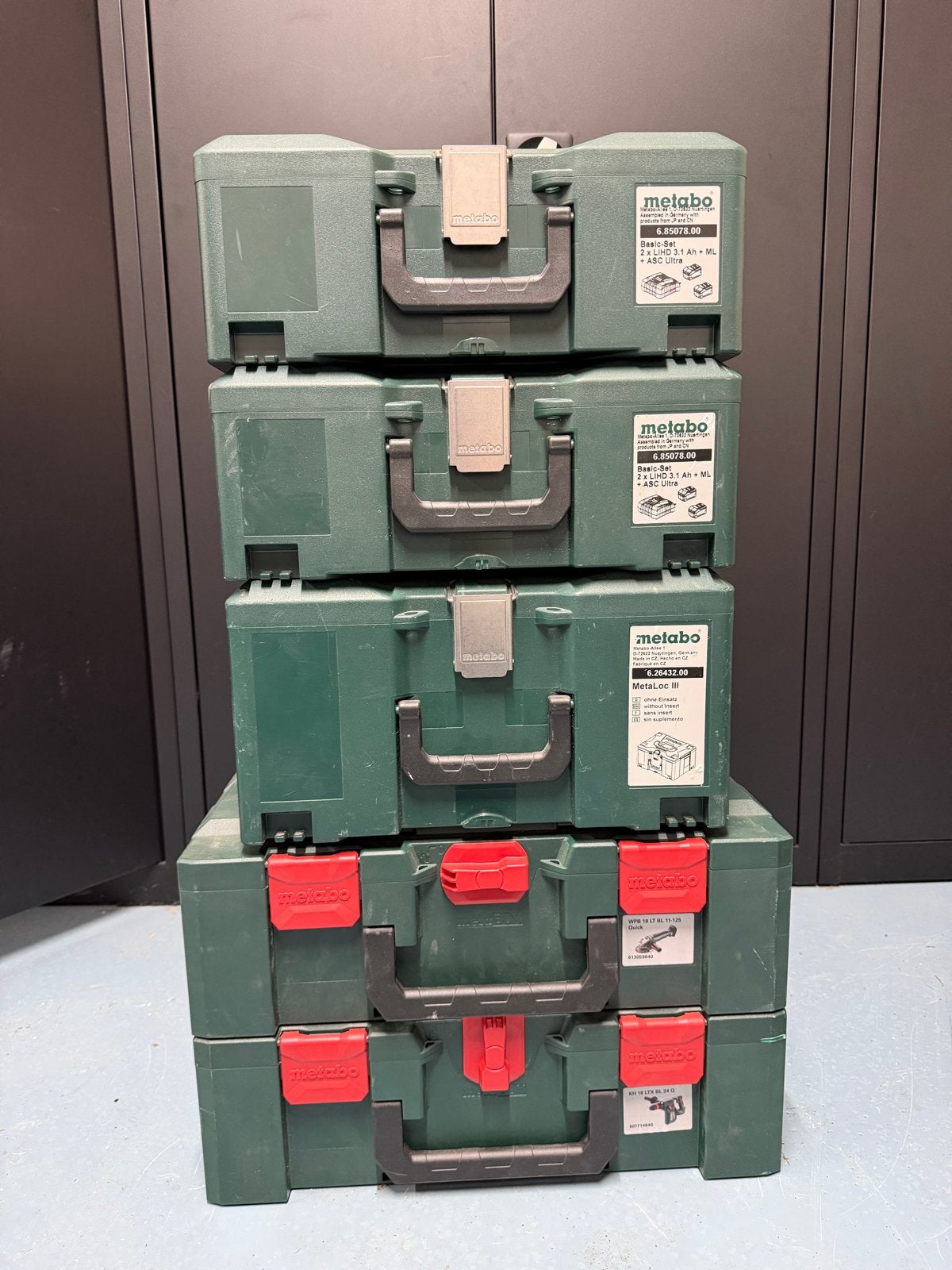 Metabo MetaboX en MetaLoc gereedschapskoffers, Ophalen of Verzenden, Gebruikt, Gereedschapsopslag, Metallo