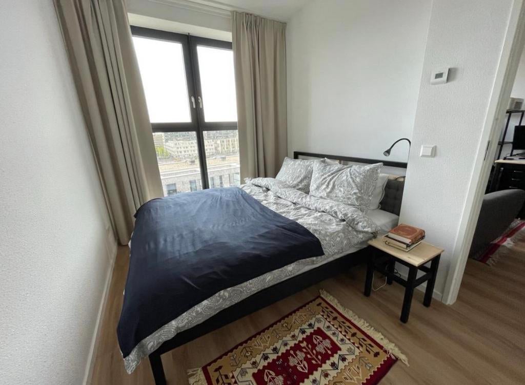Tarva, bed frame, 160x200cm, Ophalen, Zwart, Tweepersoons, Zo goed als nieuw