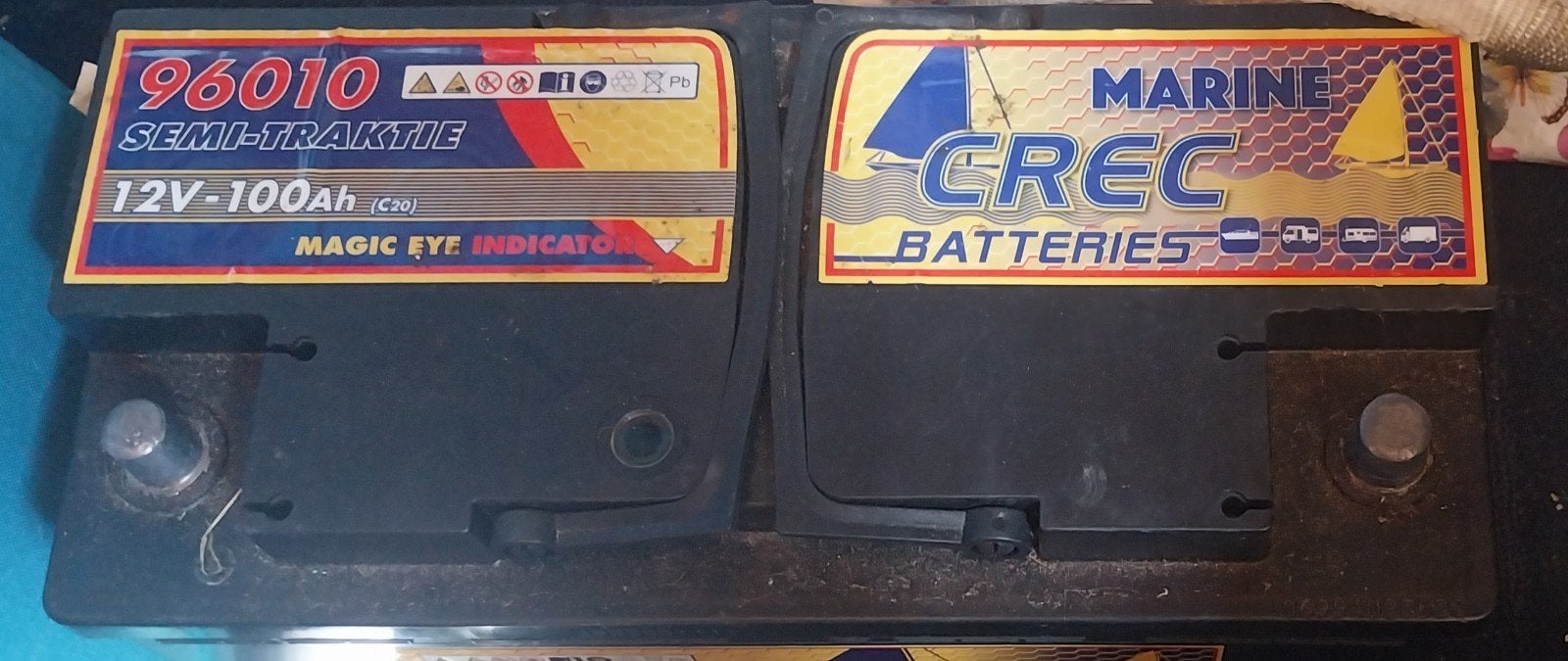 CREC Marine Semi-Traktie Accu 12V-100Ah, Auto-onderdelen, Ophalen, Gebruikt