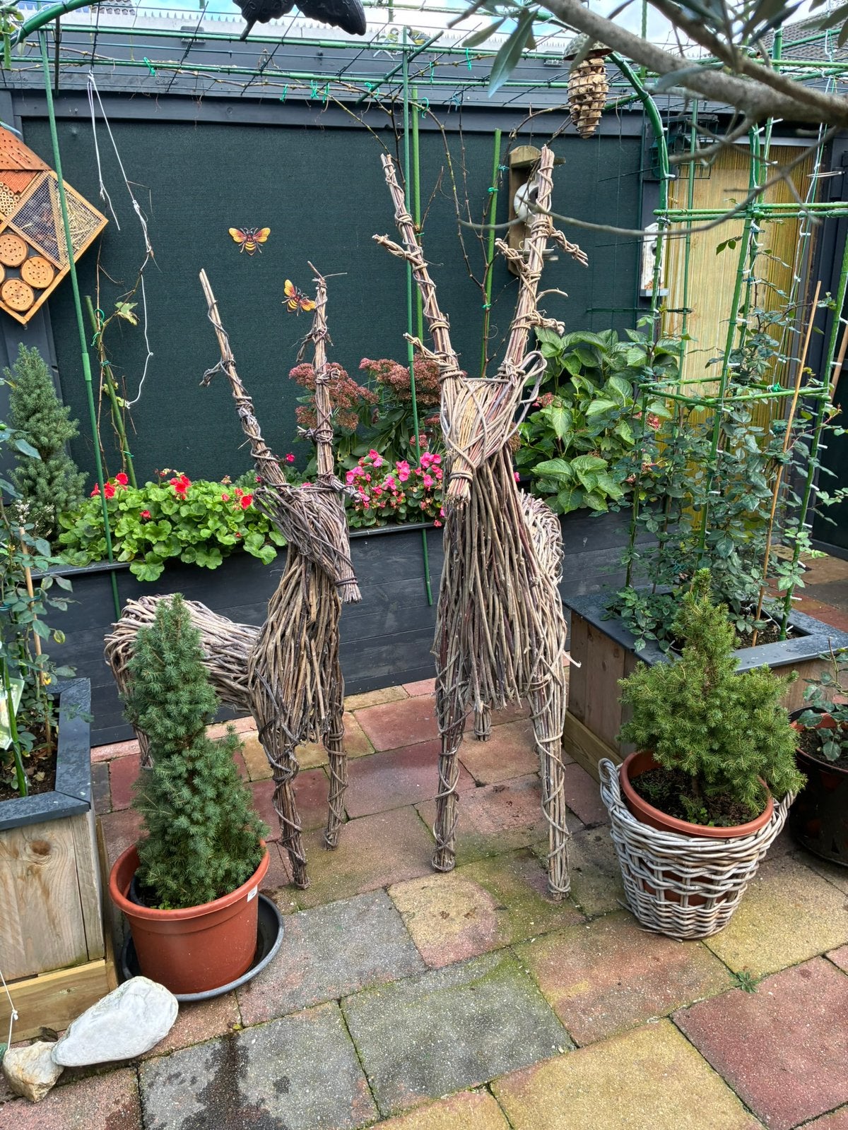 2 decoratie herten, Diversen, Kerst, Ophalen, Zo goed als nieuw