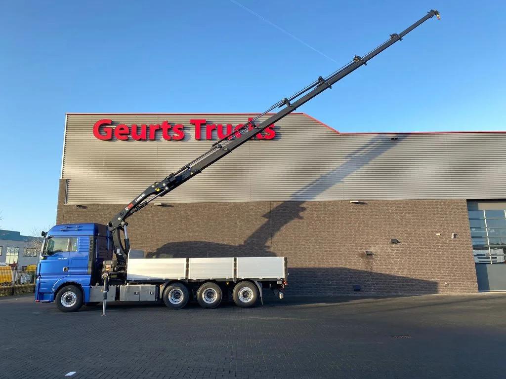 MAN TGX 35.500 8X4 TRIDEM + HIAB X-HIPRO 302 E-7 KRAAN/KRAN/, Auto's, Vrachtwagens, Automaat, Euro 6, Blauw, MAN