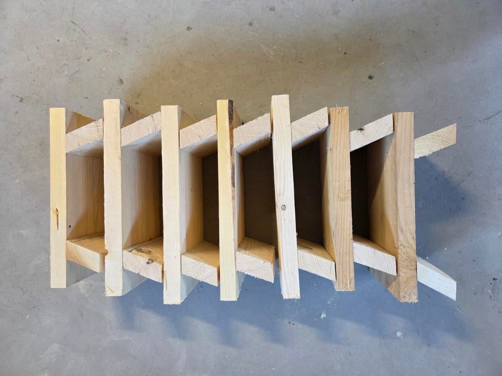 Houten verhogingstafeltjes / vensterbank tafeltjes, Minder dan 45 cm, Minder dan 55 cm, Modern, Rustiek, DIY, Nieuw