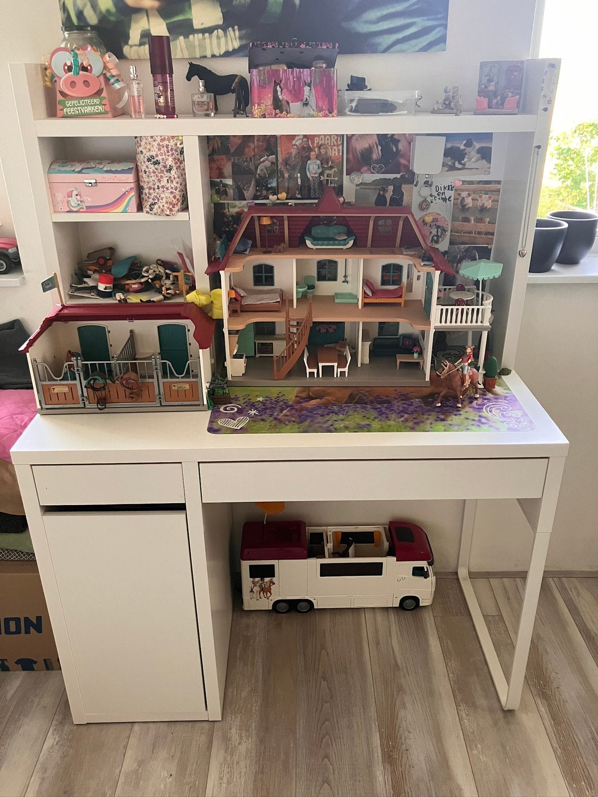 Leuk ikea bureautje met stoel, Ophalen, Gebruikt, Overige typen