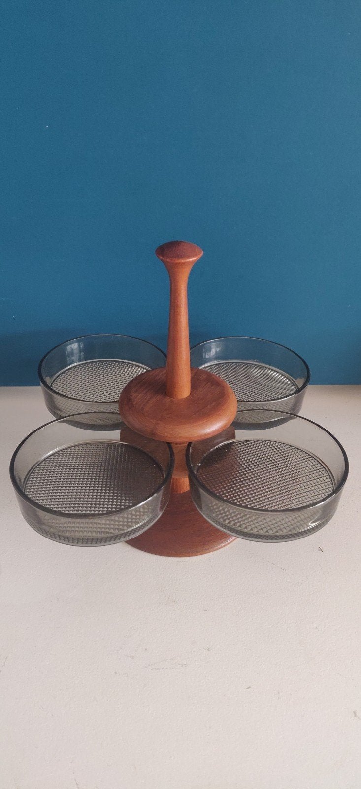 Vintage DIGDMED lazy susan, Overige merken, Vintage, Ophalen of Verzenden, Glas