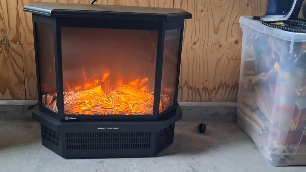 Mooi kacheltje met vlameffect, als nieuw., Huis en Inrichting, Haarden, Ophalen, Zo goed als nieuw, Vrijstaande haard, Elektrische haard
