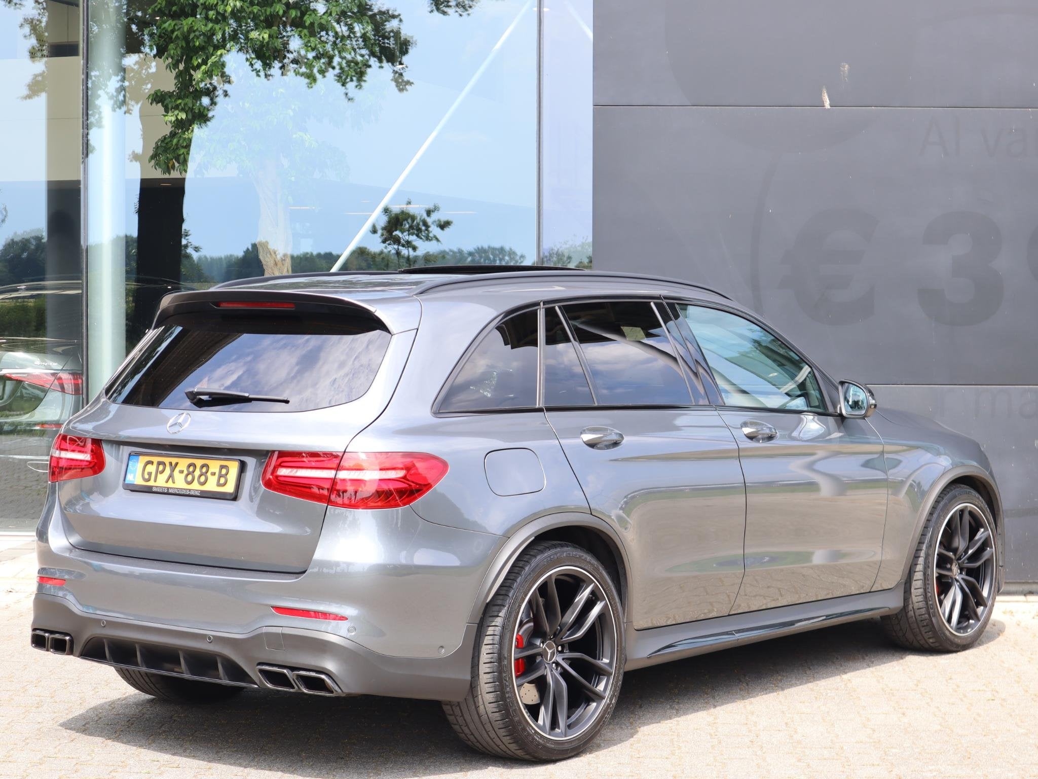 Mercedes-Benz GLC 63 AMG 63 S 4MATIC+ l Keyless l Panoramada, Auto's, Gebruikt, 510 pk, Panoramadak, Leder