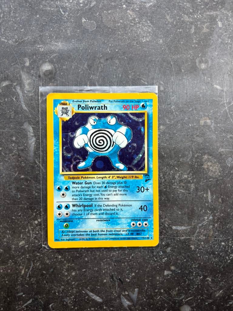 Poliwrath 15/130 | Base set 2 | Pokemon kaart, Ophalen, Gebruikt, Losse kaart