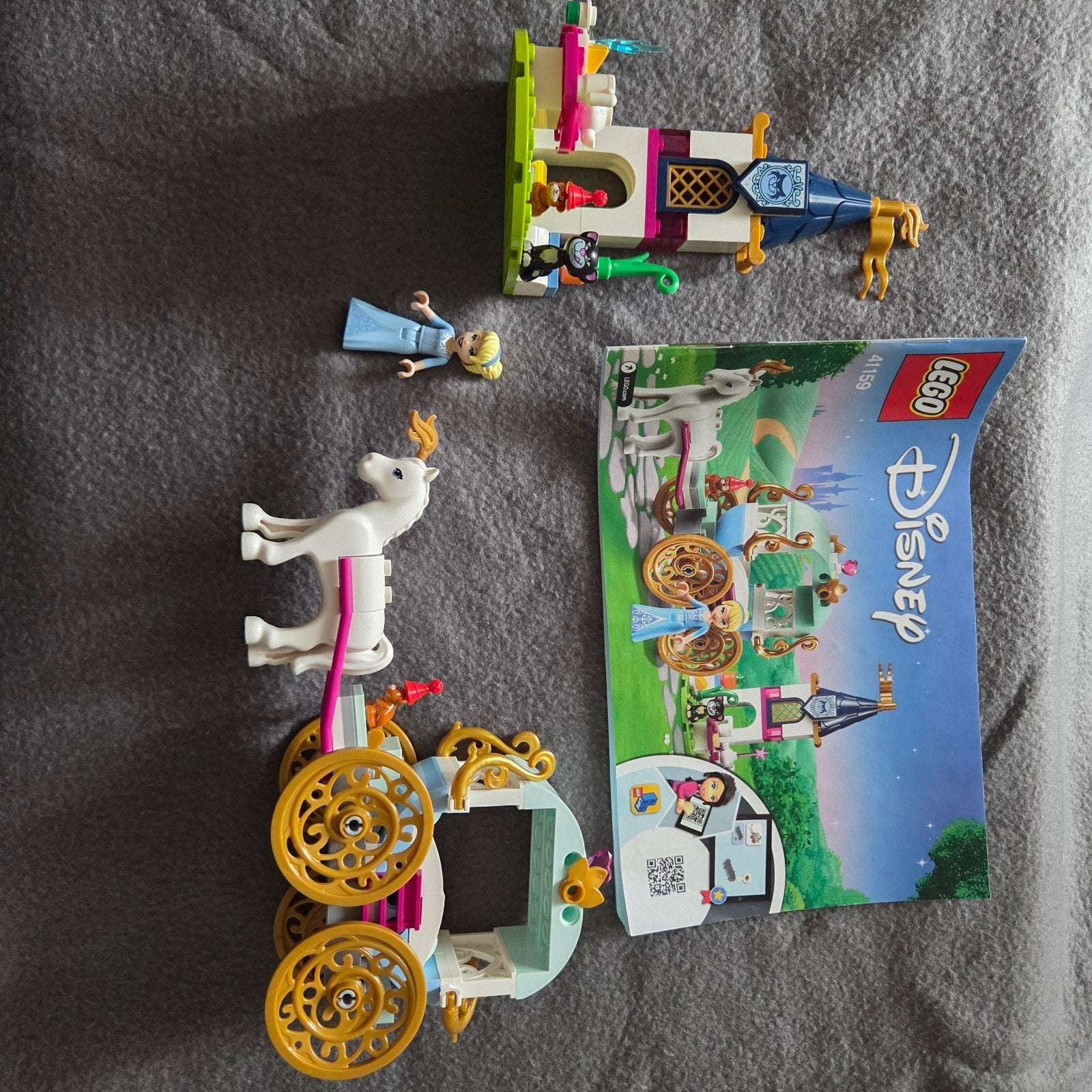 LEGO Disney Princess Assepoester's Koets (41159), Ophalen of Verzenden, Zo goed als nieuw