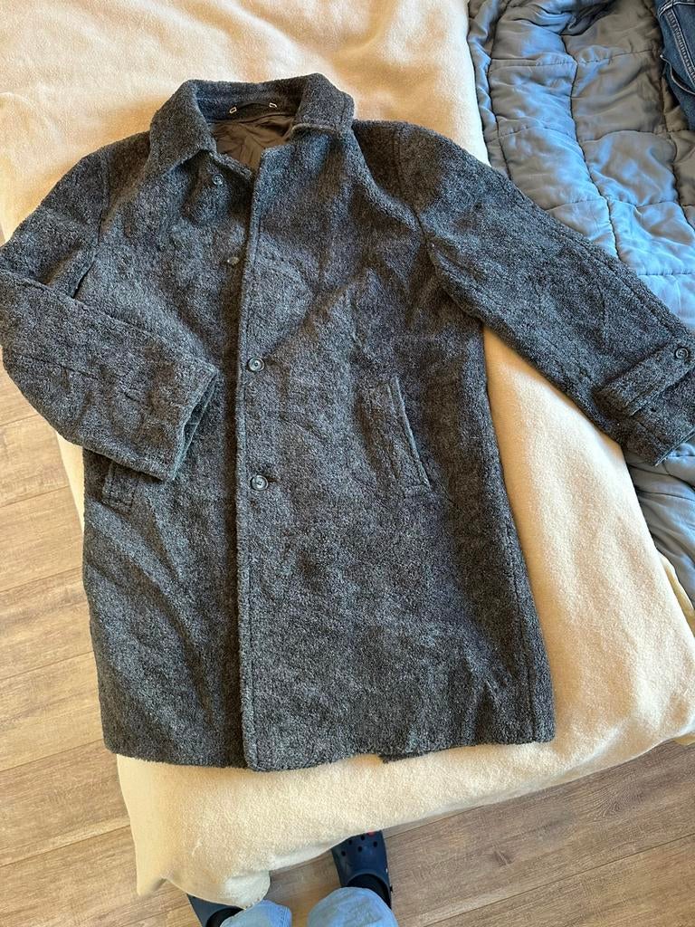 Grijze jas/ teddy/ mantel van Alpaca wol, Kleding | Dames, Jassen | Winter, Ophalen of Verzenden, Gedragen, Maat 42/44 (L), Grijs