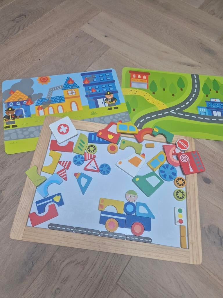 Magnetisch bord met achtergronden, Ophalen of Verzenden, Gebruikt, Bouwen