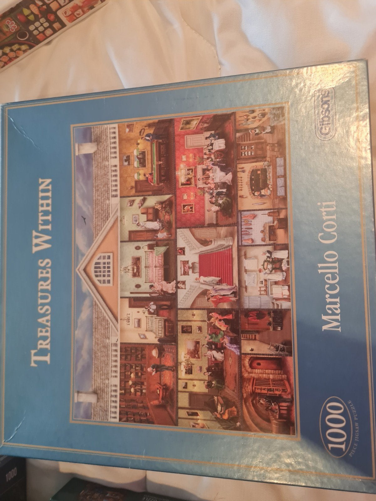 Gibsons puzzel treasures within. 1000 stukjes compleet, Ophalen, 500 t/m 1500 stukjes, Zo goed als nieuw