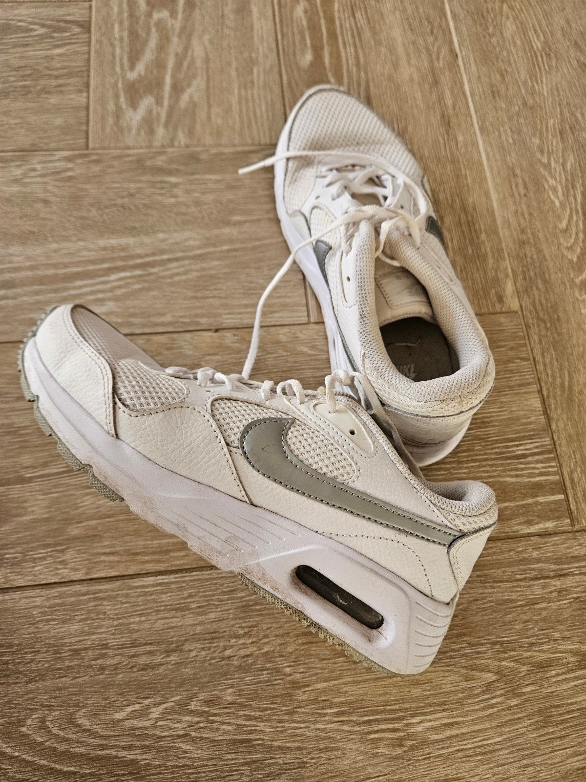 Nike Air Max Sneakers - Maat 37.5 - Wit/Grijs, Wit, Nike, Ophalen of Verzenden, Sneakers of Gympen