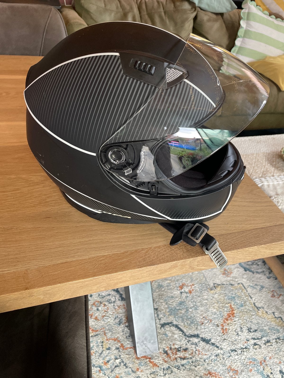 Zwarte Integraalhelm - Maat XL (60cm), Overige merken, Heren, XL, Ophalen of Verzenden