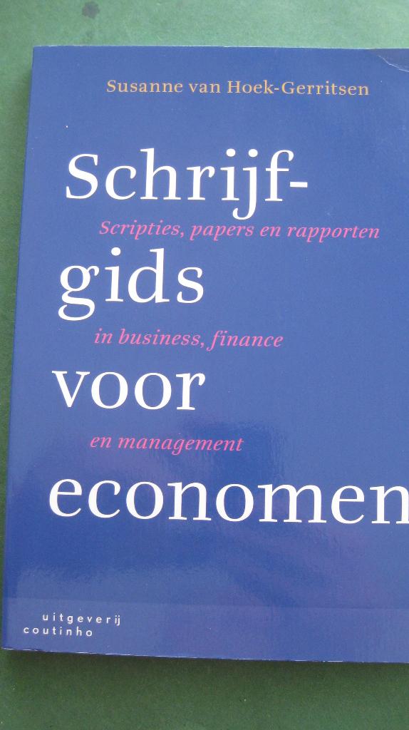 Schrijfgids voor economen, Ophalen of Verzenden, Beta, Zo goed als nieuw, HBO
