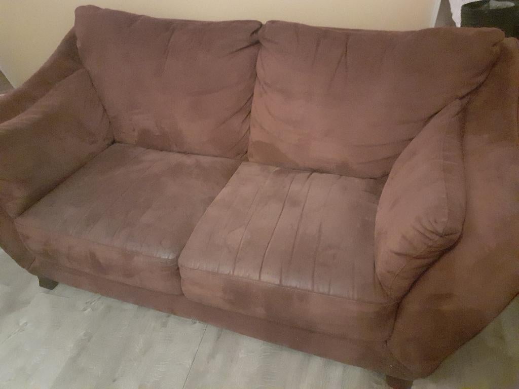 bankstel en stoelen, Ophalen, Gebruikt, 150 tot 200 cm, Tweepersoons