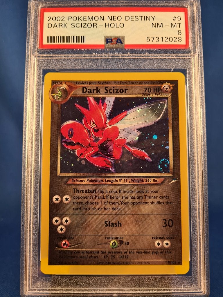 Dark Scizor 9/105 - Neo Destiny (PSA 8), Verzenden, Gebruikt