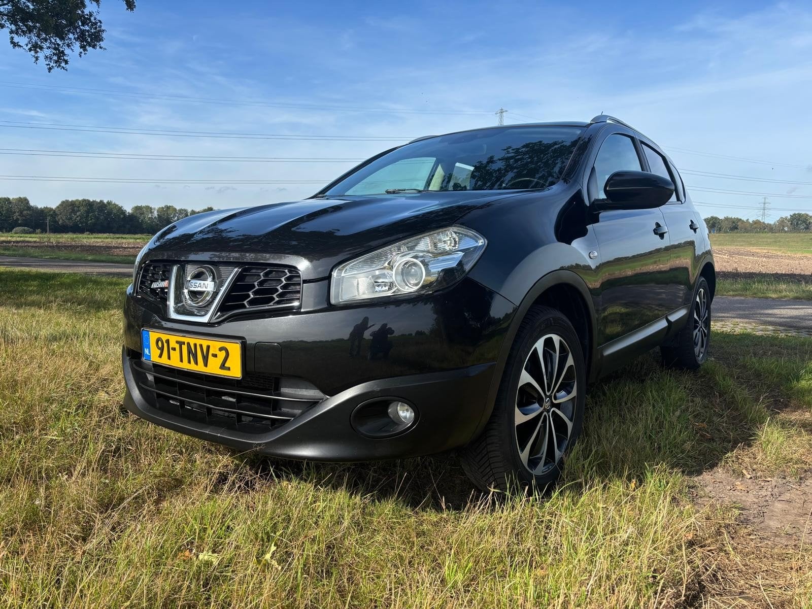Nissan Qashqai 1.6 2WD 2012 - panodak - airco - 215000 NAP, Auto's, Voorwielaandrijving, 662 kg, 4 cilinders, Zwart