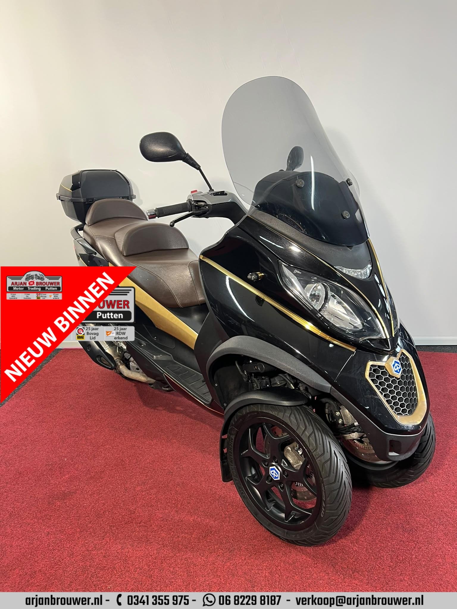 Piaggio 500 LT MP3 Sport ABS, Motoren, Scooter, 493 cc, Piaggio Vespa B.V., Minervum 7272
4817 ZM  Breda, NL