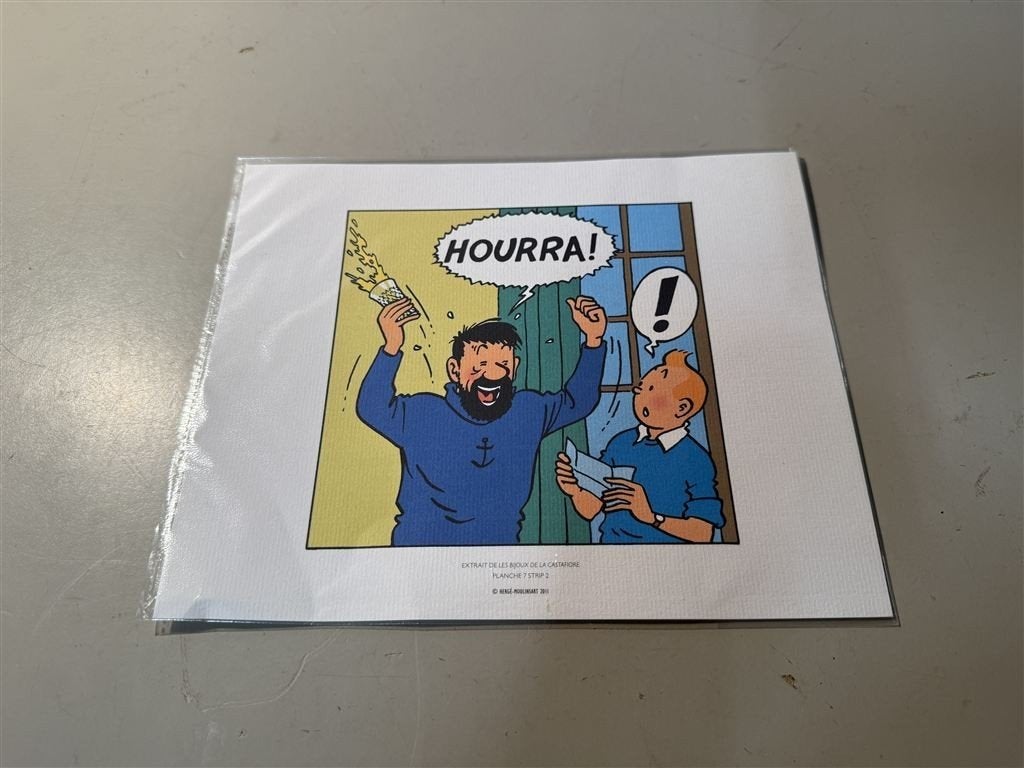 Kuifje - Tintin Litho - Moulinsart Planche 7 - Strip 2, Eén comic, Ophalen of Verzenden, Zo goed als nieuw, Amerika