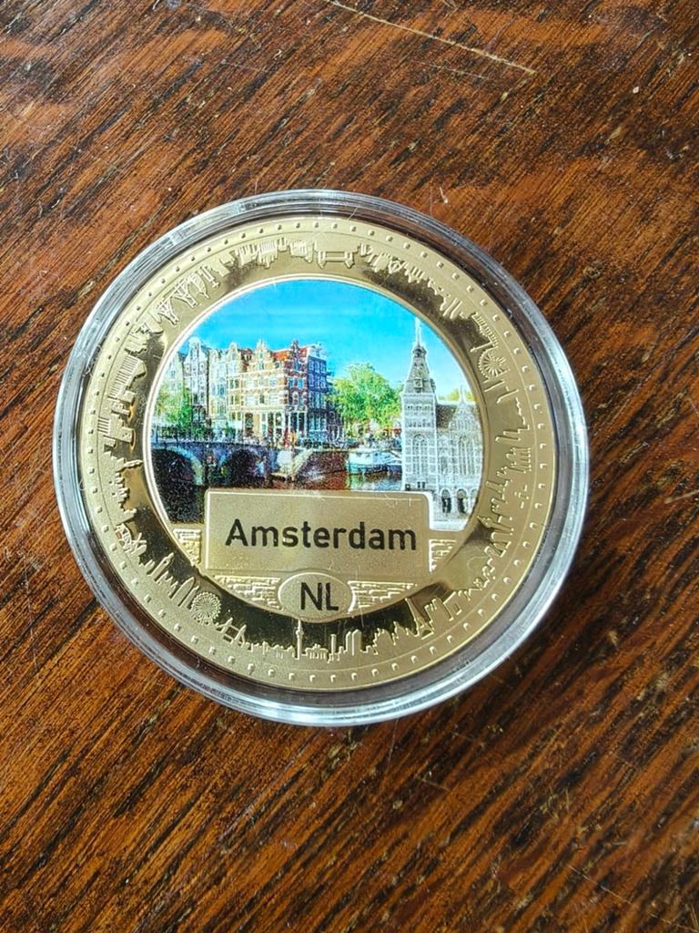 Verzamelmunt Amsterdam - Hoofdsteden EU, Postzegels en Munten, Munten | Europa | Euromunten, Ophalen of Verzenden, Overige landen