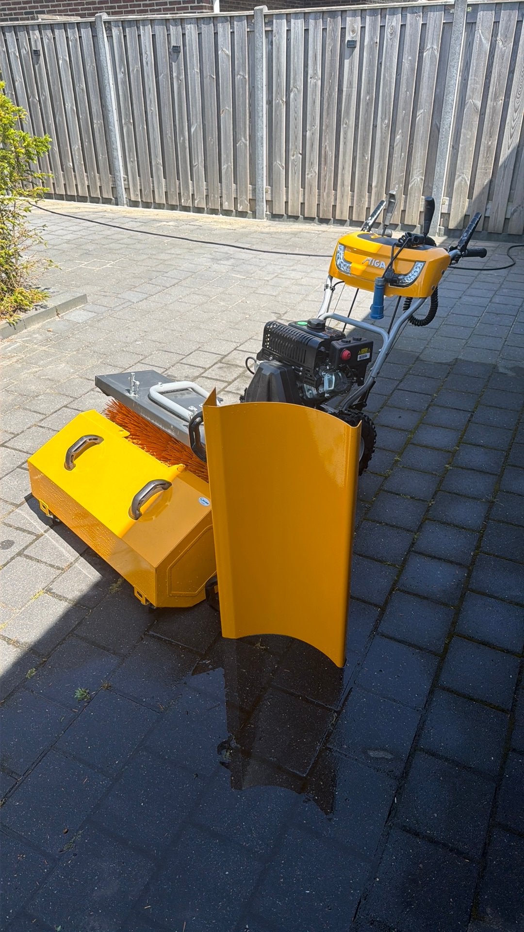 Stiga SWS 800 GE 80 cm veegmachine zgan elektrische start, Ophalen, Zo goed als nieuw