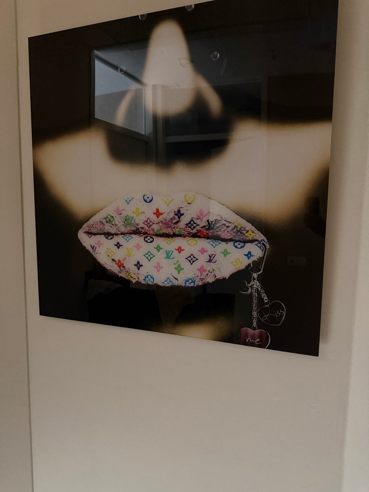 Louis Vuitton lippen print, Huis en Inrichting, Oorspronkelijke maker, Ophalen of Verzenden, 75 tot 100 cm, 75 – 100