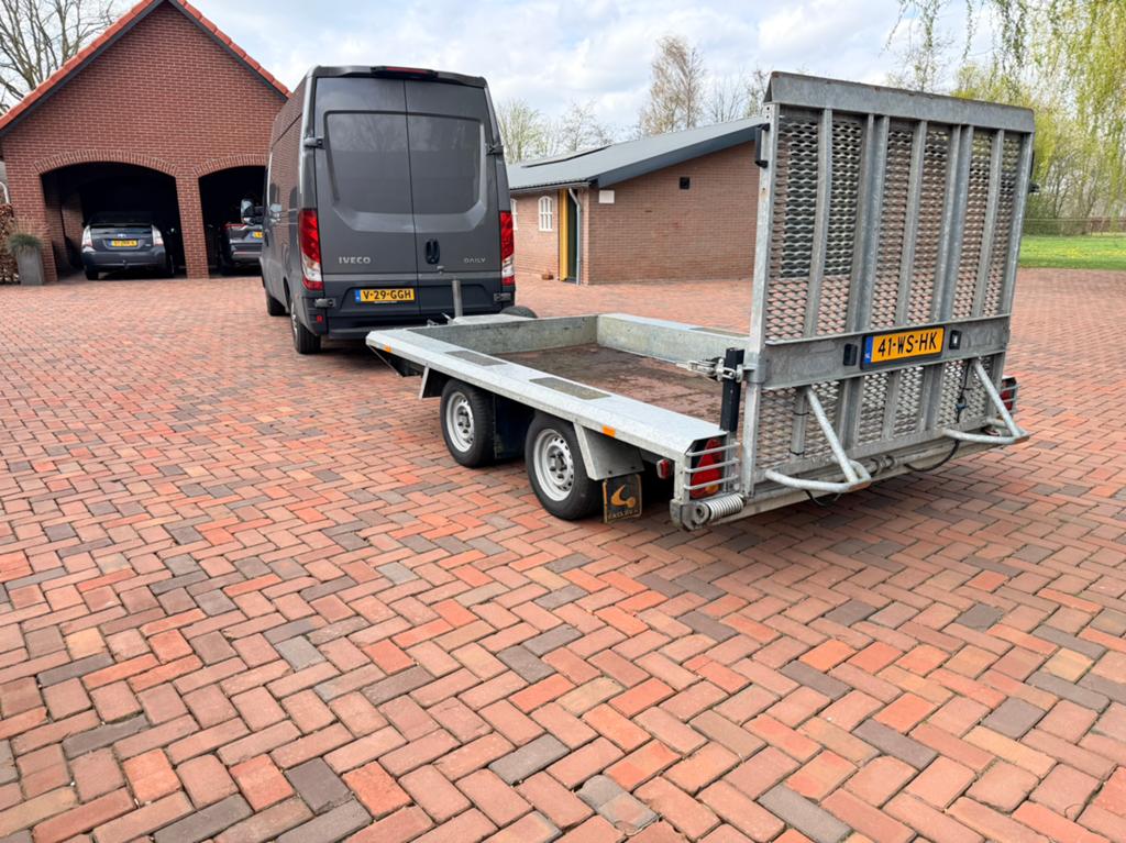 Machine transporter, Auto diversen, Aanhangers en Bagagewagens, Ophalen, Zo goed als nieuw