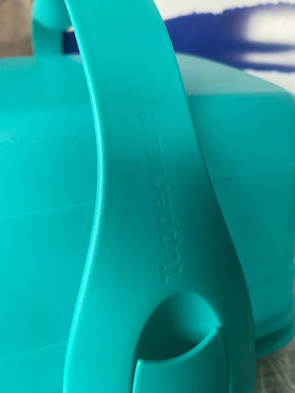 Tupperware     rechthoekige taartdoos, Huis en Inrichting, Keuken | Tupperware, Verzenden, Nieuw, Blauw, Bewaardoos