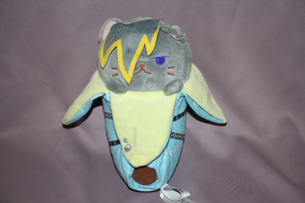 Zgan Funko Plush Bananya Emo Bananya - kat banaan knuffel, Overige merken, Overige karakters, Blauw, Ophalen of Verzenden