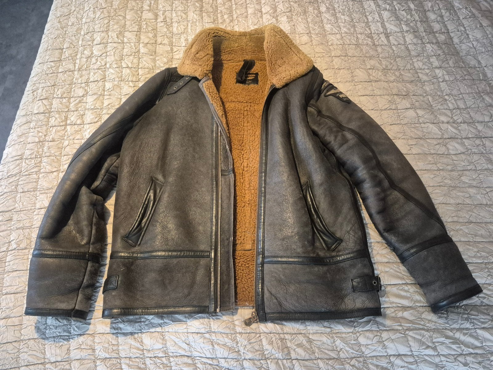 PME Legend Sheepskin Pilotenjack in maat L, Kleding | Heren, Ophalen of Verzenden, Zo goed als nieuw, Maat 52/54 (L)