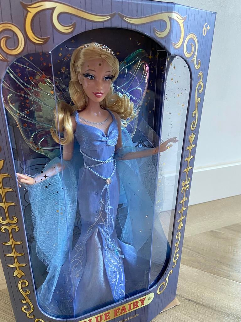 Disney Store Limeted edition Blue fairy doll, Ophalen of Verzenden, Zo goed als nieuw, Pop