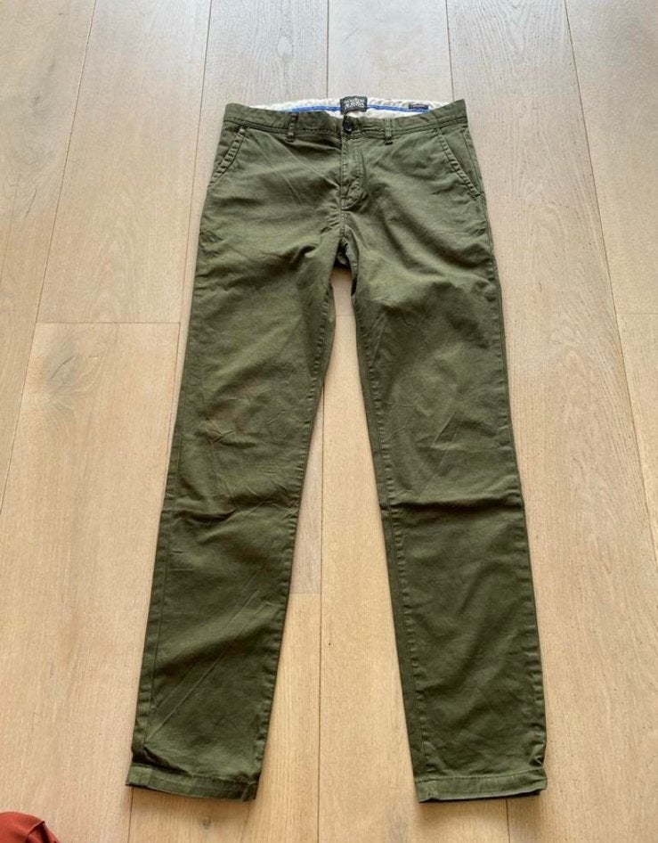 Scots & soda 30/32 chino, Ophalen of Verzenden, Zo goed als nieuw, Maat 46 (S) of kleiner, Groen